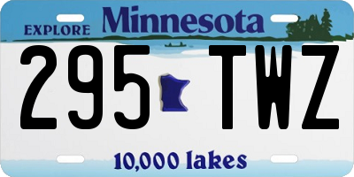 MN license plate 295TWZ