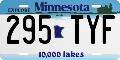 MN license plate 295TYF
