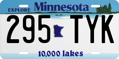 MN license plate 295TYK