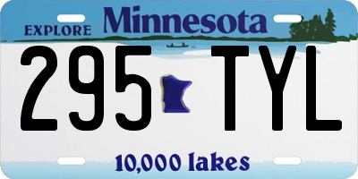 MN license plate 295TYL