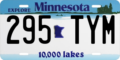 MN license plate 295TYM
