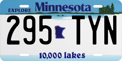 MN license plate 295TYN