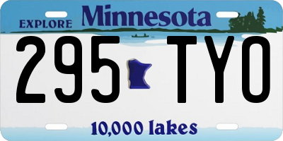 MN license plate 295TYO