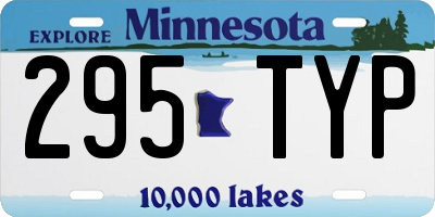 MN license plate 295TYP