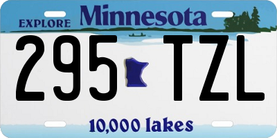 MN license plate 295TZL