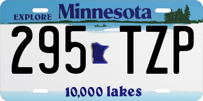 MN license plate 295TZP