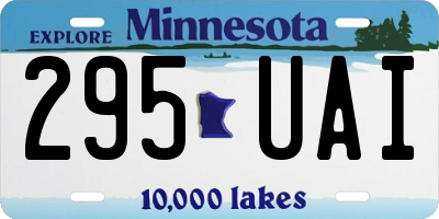MN license plate 295UAI