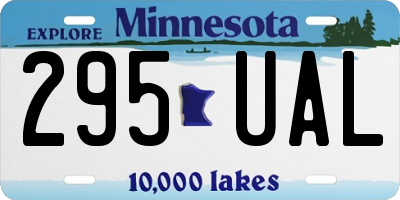 MN license plate 295UAL