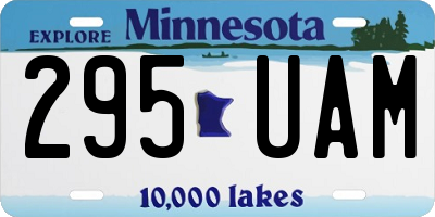 MN license plate 295UAM