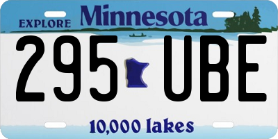 MN license plate 295UBE