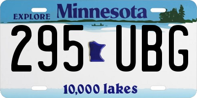 MN license plate 295UBG