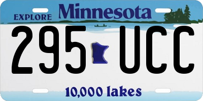 MN license plate 295UCC