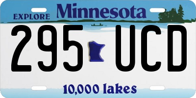 MN license plate 295UCD