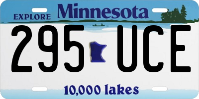 MN license plate 295UCE