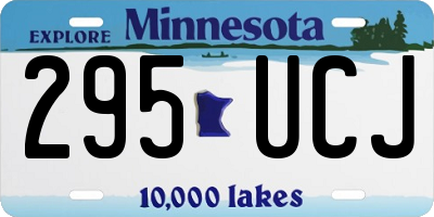 MN license plate 295UCJ