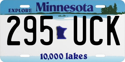 MN license plate 295UCK
