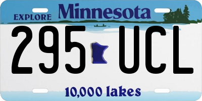 MN license plate 295UCL