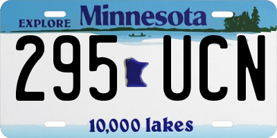 MN license plate 295UCN