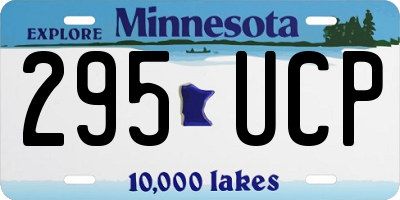 MN license plate 295UCP