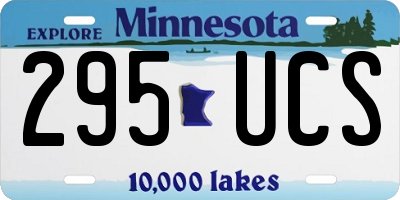 MN license plate 295UCS