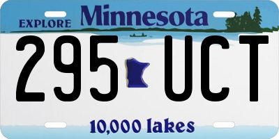 MN license plate 295UCT