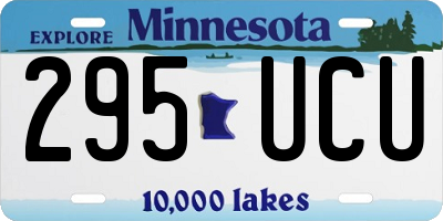 MN license plate 295UCU