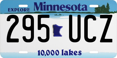 MN license plate 295UCZ