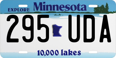 MN license plate 295UDA