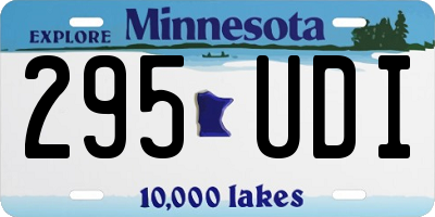 MN license plate 295UDI