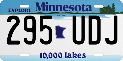 MN license plate 295UDJ