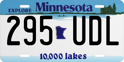 MN license plate 295UDL