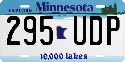 MN license plate 295UDP