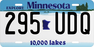 MN license plate 295UDQ