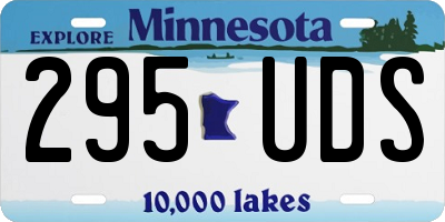 MN license plate 295UDS