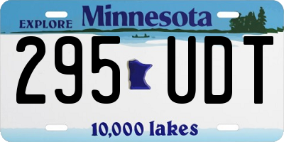 MN license plate 295UDT