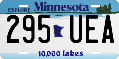 MN license plate 295UEA