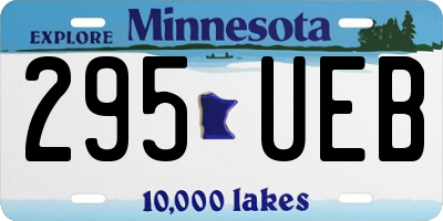 MN license plate 295UEB