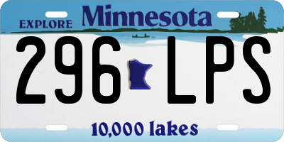 MN license plate 296LPS
