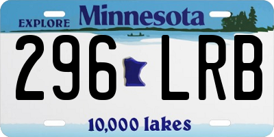 MN license plate 296LRB