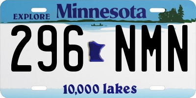 MN license plate 296NMN