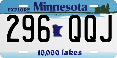 MN license plate 296QQJ