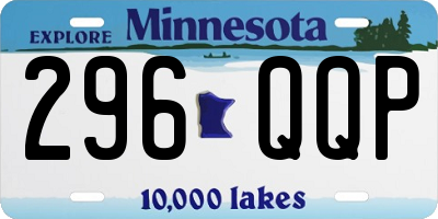 MN license plate 296QQP