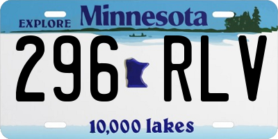 MN license plate 296RLV