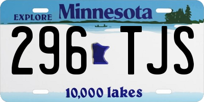 MN license plate 296TJS