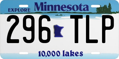 MN license plate 296TLP