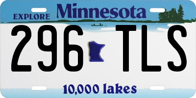 MN license plate 296TLS