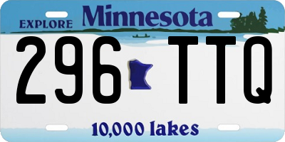 MN license plate 296TTQ