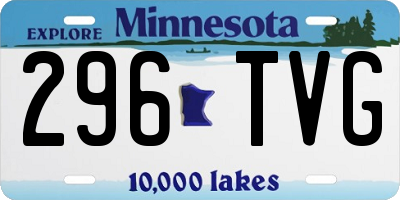 MN license plate 296TVG