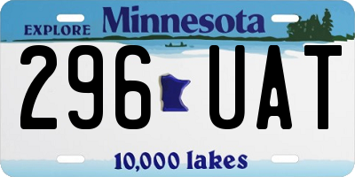 MN license plate 296UAT
