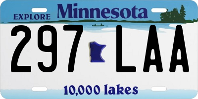 MN license plate 297LAA